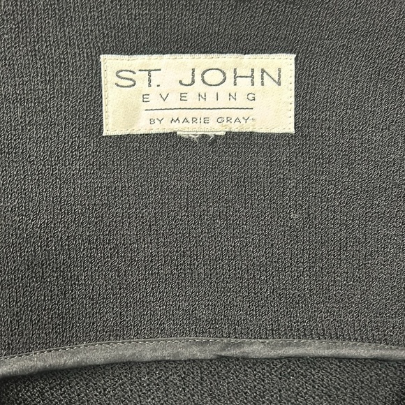 St. John Black Blazer with Gold Buttons - Picture 5 of 9